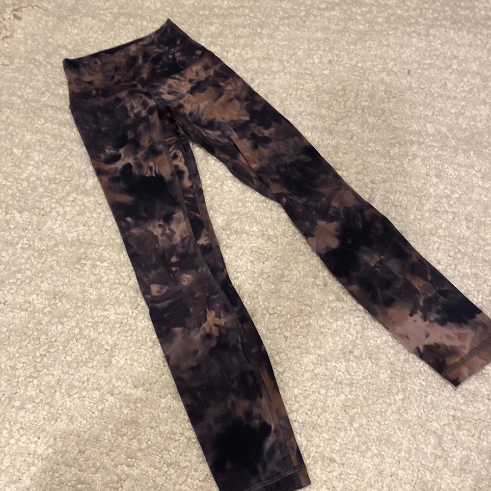 lululemon Align Pants 25” in Diamond Dye Graphite Grey Pink Pastel